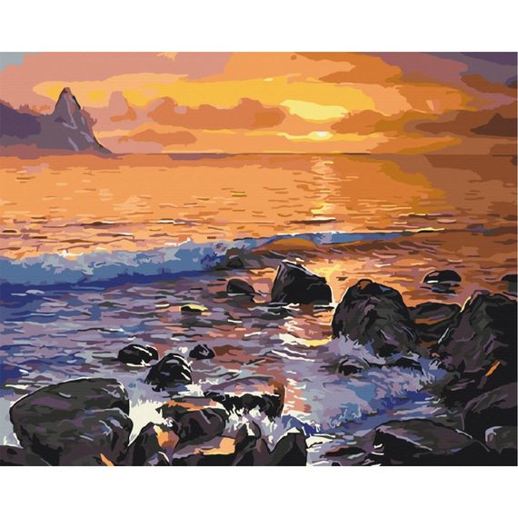 Картина по номерам "Каменистый берег" Brushme BS5749 40х50 см