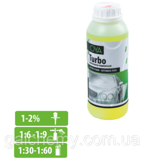Активна піна для автомийок (концентрат) Turbo (1 л) ТМ OYA