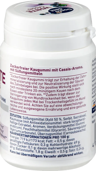 Жувальна гумка dm Dontodent White Cassis з ксилітом без цукру для захисту зубів та свіжості подиху, 50 шт. | Зображення 2
