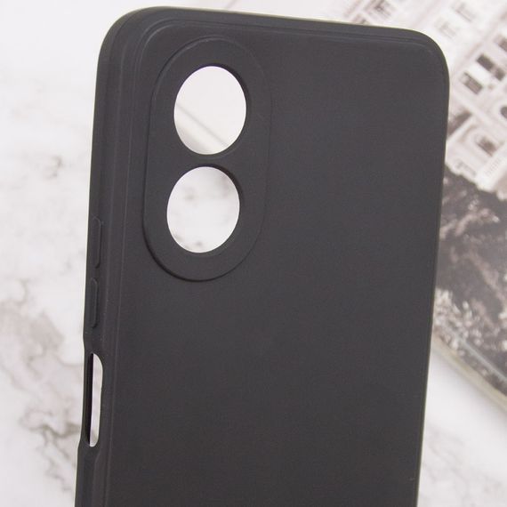Силіконовий чохол Candy Full Camera для Oppo A78 4G Чорний / Black | Зображення 4