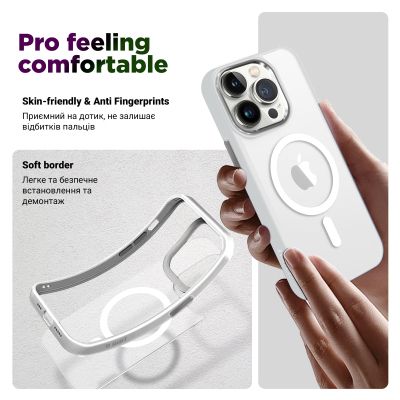 Чехол для мобильного телефона Armorstandart Unit MagSafe Apple iPhone 15 Plus Matte Clear Silver (ARM69351) | Зображення 3