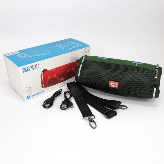 Колонка активная аккумуляторная TG642, Мини-колонки с подсветкой, Блютуз колонка с зарядкой от usb XU-64