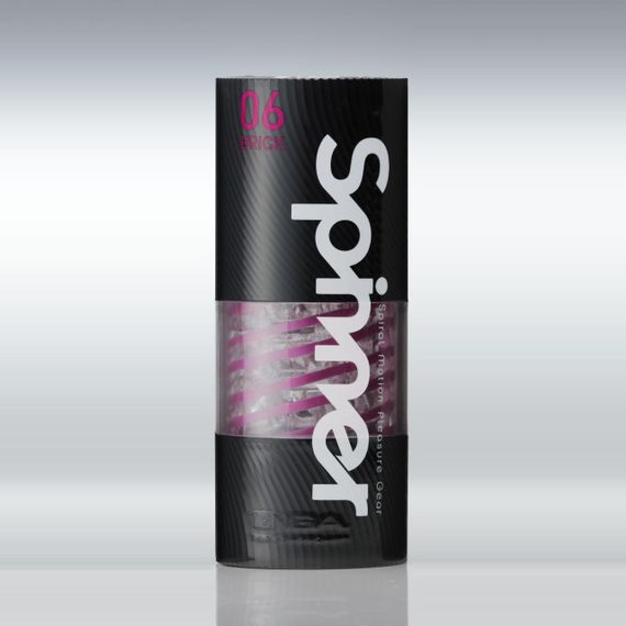 Мастурбатор Tenga Spinner 06 Brick с упругой стимулирующей спиралью внутри Sex Aura | Зображення 5