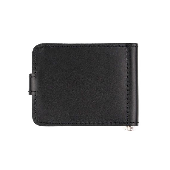 Шкіряний затискач для грошей Franc Monti black Gloss | Зображення 1