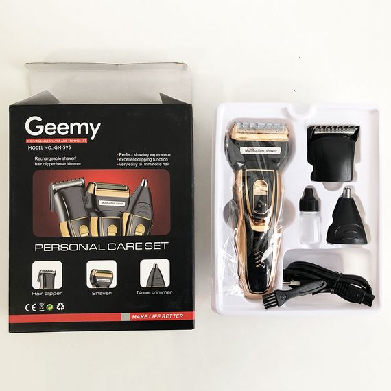 Електробритва сіткова і тріммер для бороди GEMEI / Geemy GM-595 з акумулятором. HU-315 Колір: золотий | Зображення 5