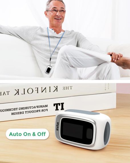 Пульсоксиметр з автономним зберіганням, Bluetooth-датчик насичення крові киснем для SpO2, частоти пульсу та P | Зображення 5