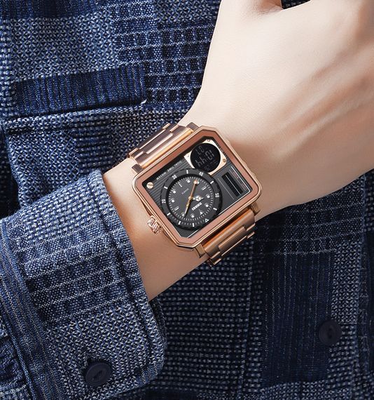 Чоловічий годинник Skmei 2025RG Rose Gold | Зображення 2