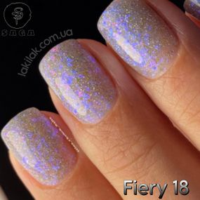 Светоотражающий гель-лак SAGA 18 Fiery 9мл