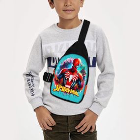 Сумка через плече дитяча Людина-павук 29х17 см сумка слінг для хлопчика (02274)