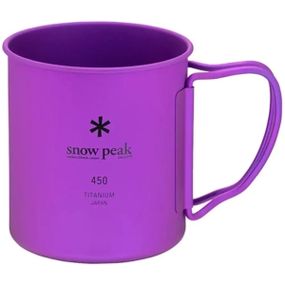 Кружка Snow Peak MG-143-PR Ti-Single 450 Anodized Cup 450ml Purple