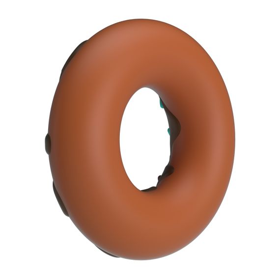 Ерекційне кільце - Pretty Love Choco Super Donut Silicone Cock Ring | Зображення 4