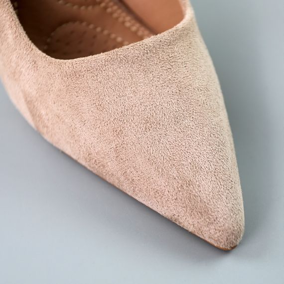 Туфлі човники жіночі 591454 Бежеві 36 37 38 39 40 | Зображення 3