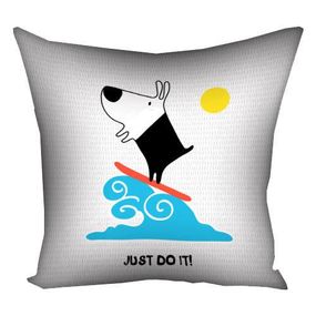 Подушка габардинова з принтом Just do it! 50x50 (5P_DOG051)