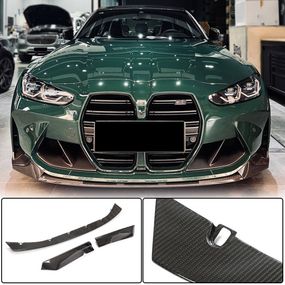 Накладка на передній бампер Lip V7 (для G82/G83, Карбон) для BMW 4 серія G22/23/26 2020- рр