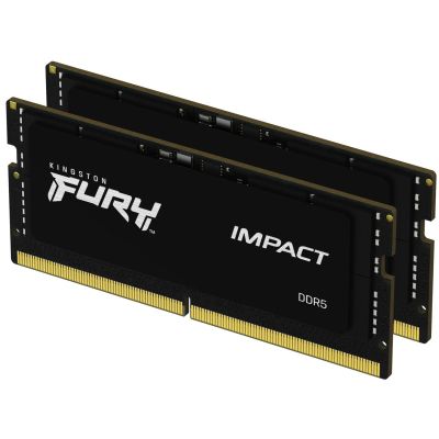 Пам'ять ноутбука Kingston DDR5 64GB KIT (32GBx2) 4800 FURY Impact (KF548S38IBK2-64)