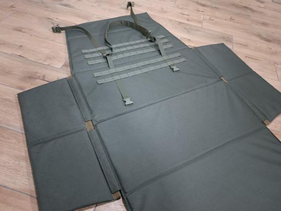 Мат килимок стрілецький тактичний військовий Олива 195*120 см з 6 секцій зложується з бічними вставками знімними | Зображення 2