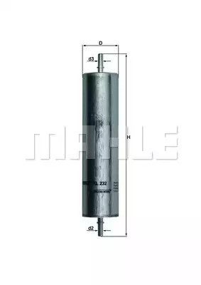 Фільтр паливний Land Rover Freelander 2.0 TD4 00-06, MAHLE/KNECHT (KL232)