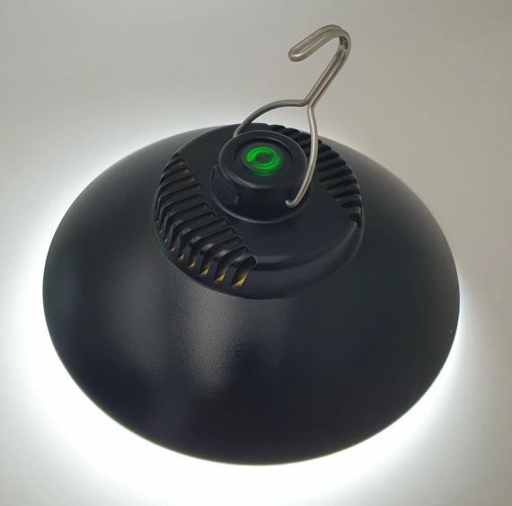 Акумуляторна кемпінгова лампа Lamp SSP-09 18×8 см, 200 Lm, з USB-зарядкою і підвісним гачком | Зображення 4
