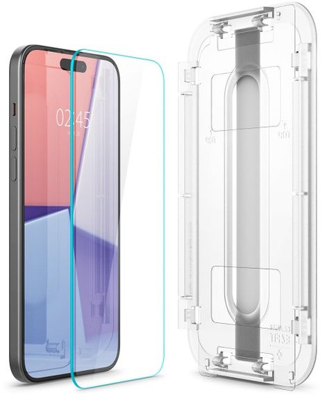 Захисне скло Spigen для Apple iPhone 15 Plus EZ FIT tR (2 Pack) (AGL06883) | Зображення 5