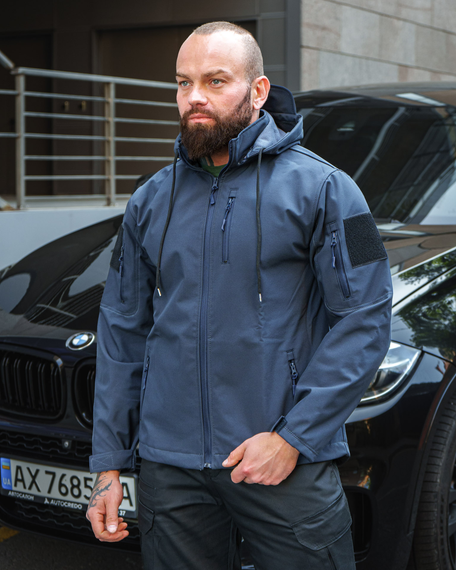 Куртка софтшелл спринг темно-синий S XL | Зображення 1