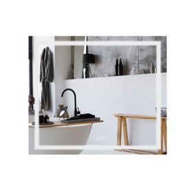 Дзеркало Qtap Mideya (MI1) 800х700 з LED-підсвіткою Touch, з антизапотіванням, з димером QT2078NCF8070W