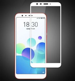 Full Cover защитное стекло для Meizu M8c - White