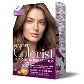 Краска для волос Master Colorist 7.0 Натуральный русый Ливеста 2x50 мл+2x50 мл+10 мл