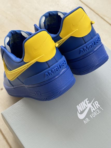 Кросівки Air Force 1 Low x AMBUSH Blue Yellow / аir форсе весна / літо / осінь 0249 40 25,5 | Зображення 1