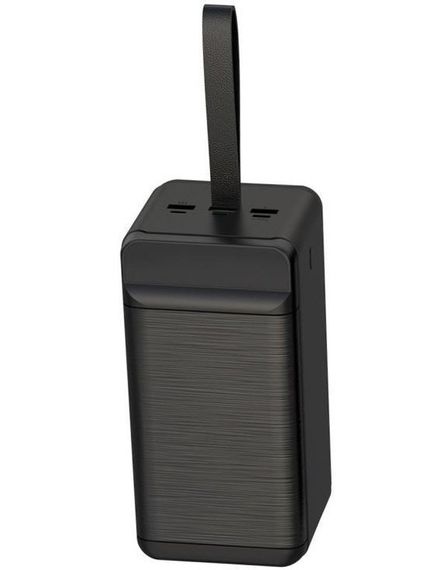 Павербанк зовнішній акумулятор XPRO PR159 60000 mAh QC22.5W PD20W з індикацією зарядки та ліхтариком чорний (32740-01) | Зображення 4