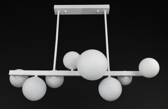 Люстра стельова на 8 лампочок 27860 Білий 35-65х28х77 см. | Зображення 5