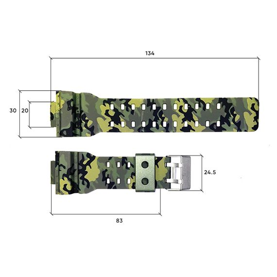 Ремешок для часов Skmei 1688CMGN Camo Green | Зображення 2