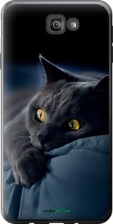 Чохол на Samsung Galaxy J7 Prime Димчастий кіт "825u-610-2448"