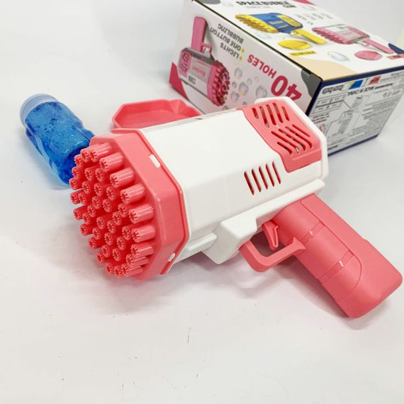 Дитячий пістолет мильні бульки Rocket Bubble Gun 15,8 см автоматичний. Колір: рожевий PQ-62 | Зображення 6