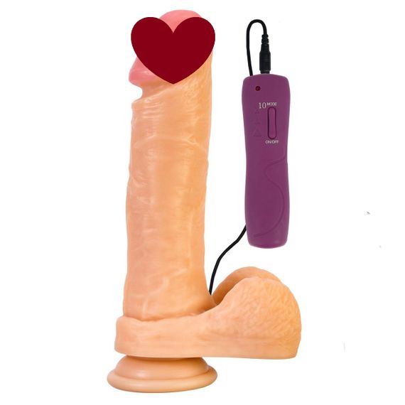 Фалоімітатор Alive Bruno з вібрацією, ПВХ, діаметр 4,3 см sexstyle