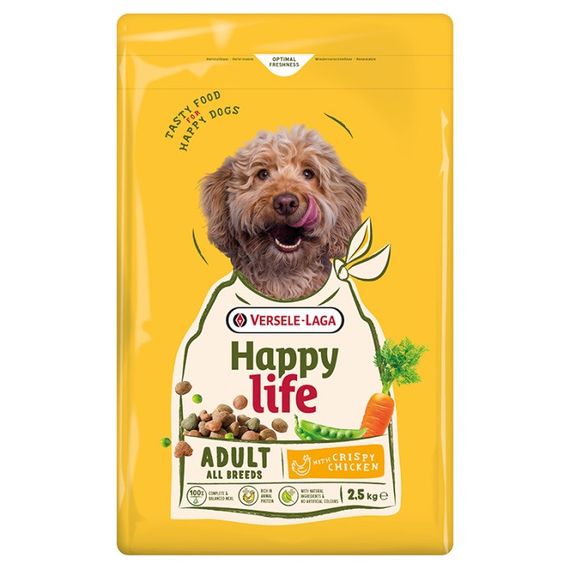 Сухий корм для собак з куркою Happy Life Adult with Chicken 2.5 кг