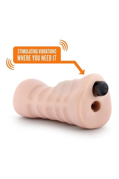 Мастурбатор вагіна Blush Enlust Ayumi з віброкулею, 12 см Sex Aura | Зображення 4