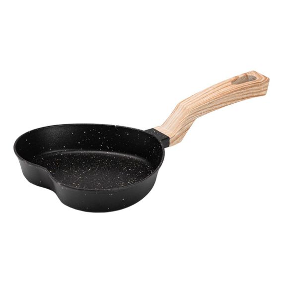 Сковорода в виде сердца с антипригарным покрытием 400 (мл) черная HP39574B