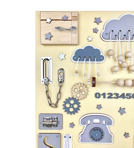 Развивающая игрушка для малышей Бизиборд TG100007, 60х40 см, Жёлтый | Зображення 3