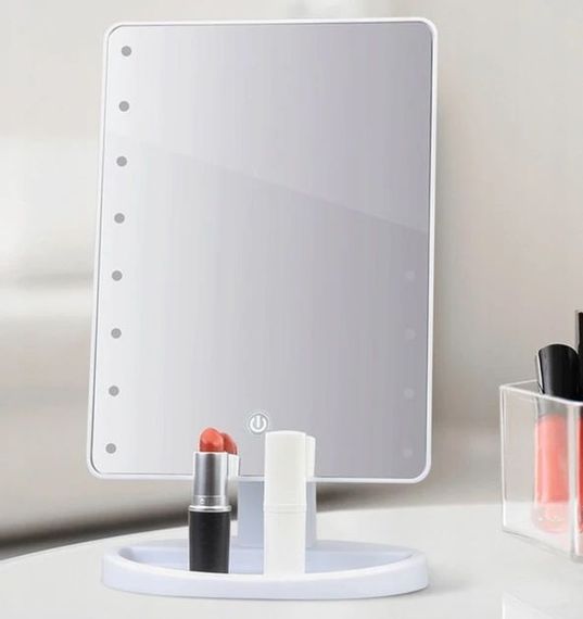 Настільне дзеркало з підсвічуванням 16LED XPRO Mirror для макіяжу (46644-16 LED MIRROR_163) | Зображення 7