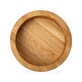 Деревянная миска для подачи 25 см глубокая из дуба B2W250206