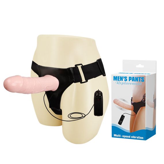 Страпон - Men's Pants Replacement Vibrating Strap On, 16,5 см Sex Aura