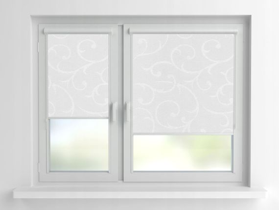 Рулонная штора Rolets Акант 2-2018-1500 150x170 см закрытого типа Белая | Зображення 1