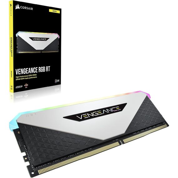 Модуль пам'яті для комп'ютера DDR4 32GB (2x16GB) 3600 MHz Vengeance RGB RT White Corsair (CMN32GX4M2Z3600C18W) | Зображення 5