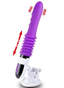 Автоматичний телескопічний вібратор – фалоімітатор з ротацією та дистанційним керуванням