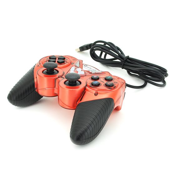 Геймпад проводной для ПК USB-908 USB 2.0 Double Shock (Red),Blister | Зображення 2