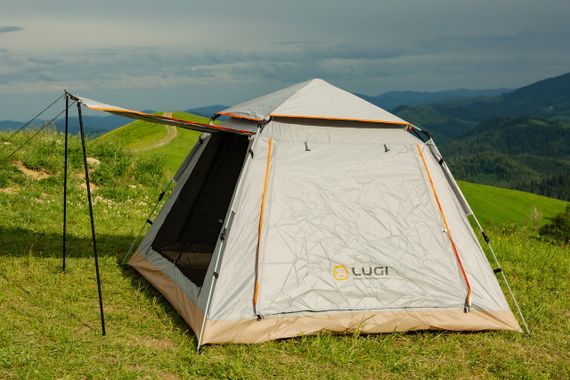 Палатка туристическая 2 человека 200*200*145 см, серый | Зображення 3