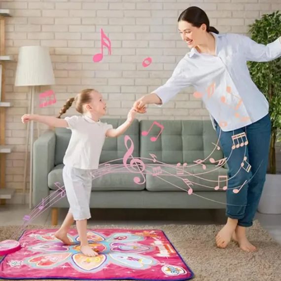 Музичний ігровий килим для розвитку та дозвілля дітей Soli рожевий | Зображення 1