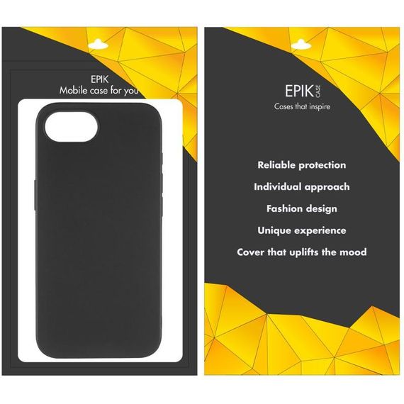 Чехол TPU Epik Black для Apple iPhone 16e (6.1") Черный | Зображення 5