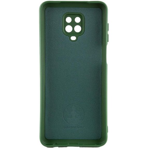 Чохол TPU GETMAN Liquid Silk Full Camera для Xiaomi Redmi Note 9s / Note 9 Pro / Note 9 Pro Max Зелений / Dark green | Зображення 1