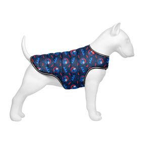 Курточка-накидка для собак WAUDOG Clothes, малюнок "Бетмен червоно-блакитний ", M, А 37 см, B 52-62 см, С